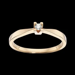 Kleopatra - 14 karat guld ring med 0,05ct diamant - 7135,05