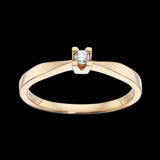 Kleopatra - 14 karat guld ring med 0,05ct diamant - 7135,05