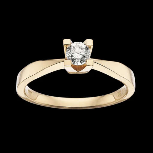Kleopatra - 14 karat guld ring med 0,25ct diamant - 7135,25