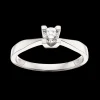 Kleopatra - 14 karat hvidgulds ring med 0,25ct diamant - 7136,25