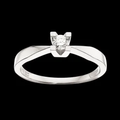 Kleopatra - 14 karat hvidgulds ring med 0,15 ct diamant - 7136,15