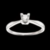 Kleopatra - 14 karat hvidgulds ring med 0,20ct diamant - 7136,20