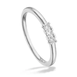 Kleopatra - Alliance ring 14kt hvidguld med brillanter 0,12ct - 7336,3