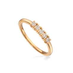 Kleopatra - Alliancering 14kt guld med brillanter 0,20ct - 7335,5