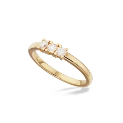Kleopatra - Alliancering 14kt guld med brillanter 0,24ct - 7345,3