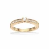 Kleopatra Queen - 14 karat guld ring med 0,15ct diamant - 7535,15