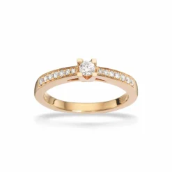 Kleopatra Queen - 14 karat guld ring med 0,22ct diamant - 7535,22