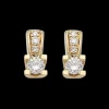 Kleopatra Queen - 14 karat Øreringe med brillant, 0,13ct - 1535,13
