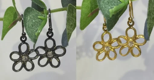 Lind blomster øreringe