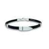 Lind Design - Sølv Bullet læder armbånd