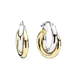 Lund Copenhagen - 8 karat creoler i 2 farver guld - 309512
