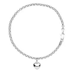 Lund Copenhagen - Armbånd med hjerte vedhæng - 9971818