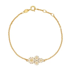 Lund Copenhagen - Forgyldt marguerit armbånd - 9015046-M