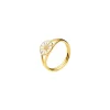 Lund Copenhagen - Forgyldt marguerit ring, 9 mm - 907009-m
