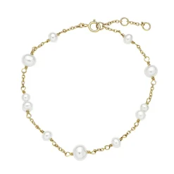 Lund Copenhagen - Guld armbånd 8kt med perler - 3011369-33