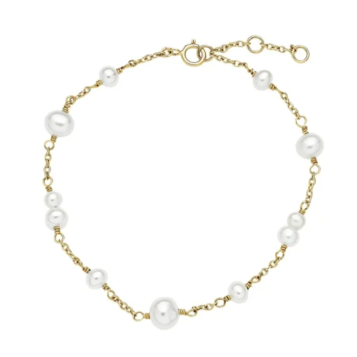 Lund Copenhagen - Guld armbånd 8kt med perler - 3011369-33