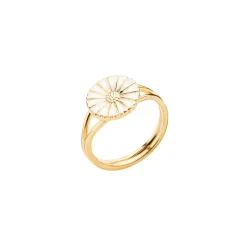 Lund Copenhagen - Guldbelagt Marguerit ring, 11mm - 907011-m