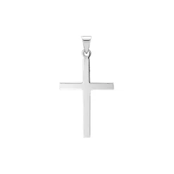Lund Copenhagen - Klassisk blank sølv kors, 28 x 18 mm  - 906060-r