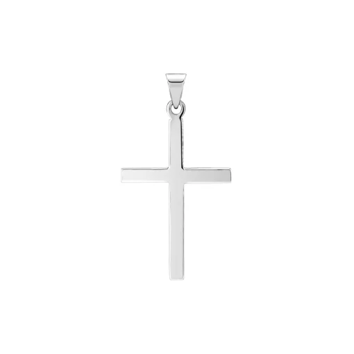 Lund Copenhagen - Klassisk blank sølv kors, 28 x 18 mm  - 906060-r