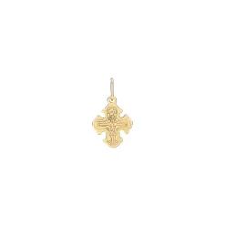 Lund Copenhagen - Mini dagmarkors i forgyldt, 10x9mm - 9061183-f-r