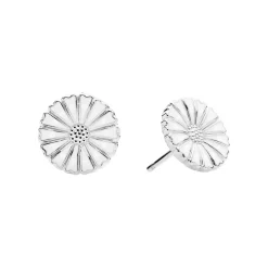 Lund Copenhagen - Sølv Marguerit øreringe, 11mm - 909011-4-h