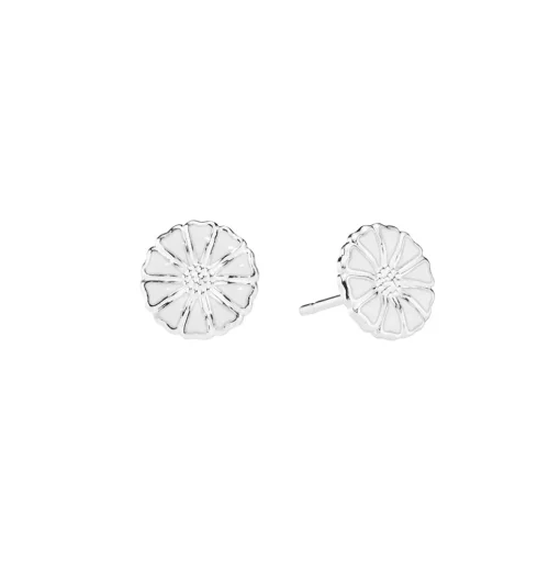Lund Copenhagen - Sølv marguerit ørestik, 9 mm - 909009-4-H