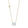 Mads Z - Aquamarine Triology 14kt guld halskæde - 1526111