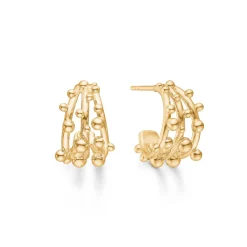 Mads Z - Bubbles 14kt creoler med kugler - 1510166