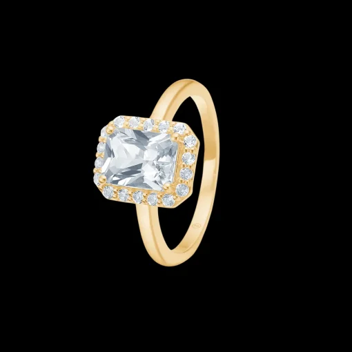 Mads Z - Celestial 8 karat guld ring med hvide topas - 3346900