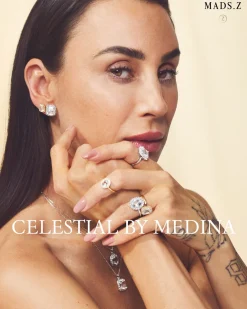Mads Z - Celestial by Medina sølv ring med sten - 3146901