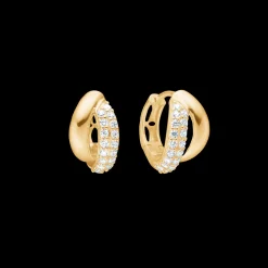 Mads Z - Celia 8 karat klik creoler med zirkonia - 3317009