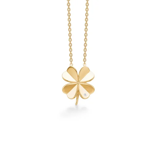 Mads Z - Clover halskæde i 8 karat guld - 3327102