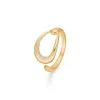 Mads Z - Diamond Elipse ring i 14 karats guld - 1541070
