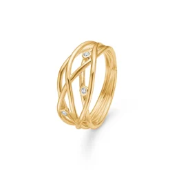 Mads Z - Diamond Nest ring i 14 karat guld med diamanter - 1541096