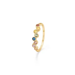 Mads Z - Dido Colour 8kt guld ring med farvede sten - 3347171