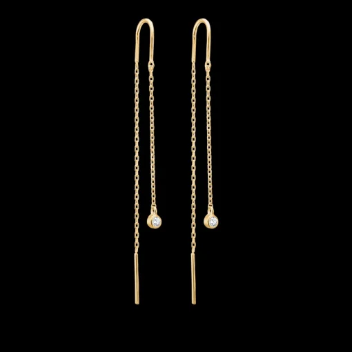 Mads Z - Endless Allure 14kt guld ørehænger med diamanter - 1501147