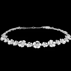 Mads Z - Fleur sølv armbånd med blomster og topas - 2156108