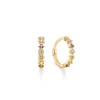 Mads Z - Julie 8 kt guld creoler med farvede sten - 3317075