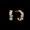 Mads Z - Luxury rainbow petite creoler i 14 karat guld - 1514067