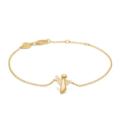 Mads Z - Me & My Angel armbånd i guldbelagt sølv - 2250031