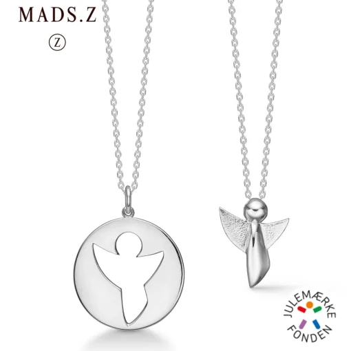 Mads Z - Me & My Angel halskæde i sølv - 2120031