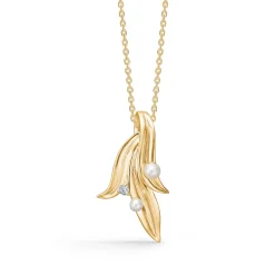 Mads Z - Morning Dew 14kt vedhæng med perler og diamant - 1533087