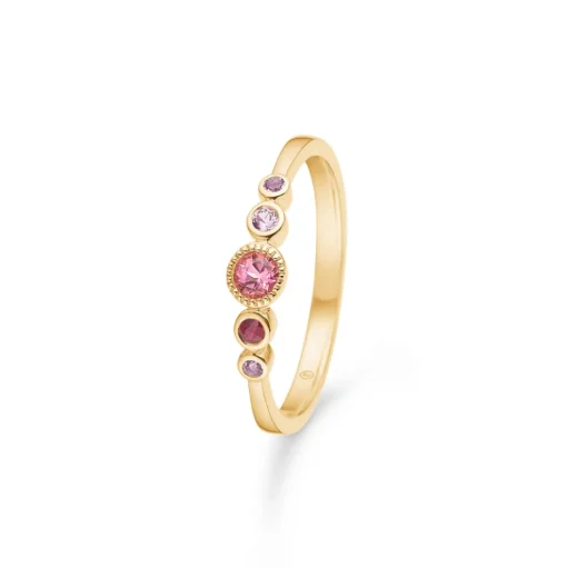 Mads Z - Pink Poetry 14 karat guld ring - 1546182