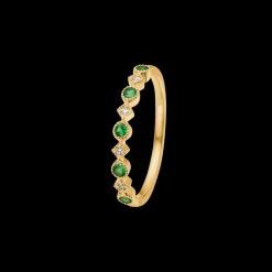 Mads Z - Poetry ring i 14 karat guld med diamanter og tsavorit - 1546153