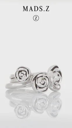 Mads Z - Rosalie sølv ring med rose - 2140157