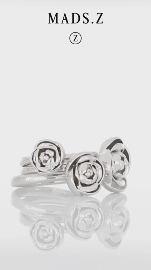 Mads Z - Rosalie sølv ring med rose - 2140157