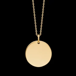 Mads Z - Rund plade til gravering i 8 karat guld, 16mm - 3330192