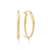 Mads Z - Silivia ovale creoler i 8 karat guld - 3310146