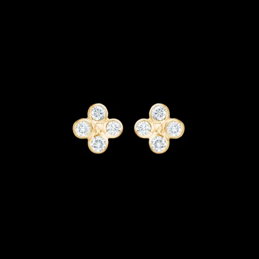 Mads Z - Sophias Bloom 14kt guld ørestikker med diamanter - 1511194
