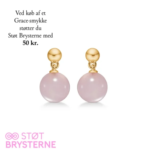 Mads Z - Støt Brysterne - Grace øreringe i guldbelagt sølv - 2216201